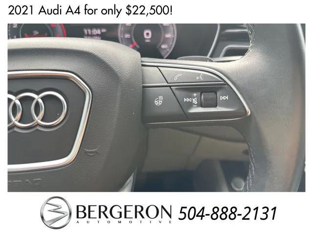 used 2021 Audi A4 car, priced at $22,500