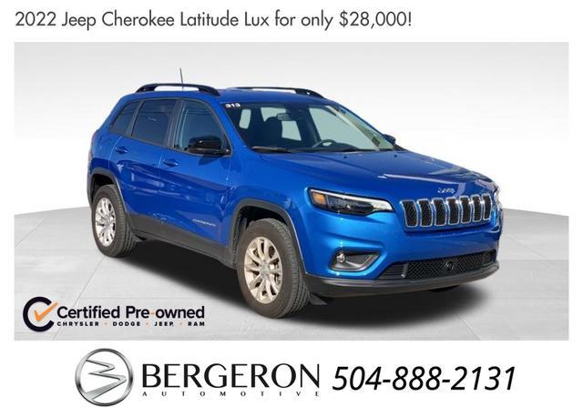 used 2022 Jeep Cherokee car, priced at $28,000