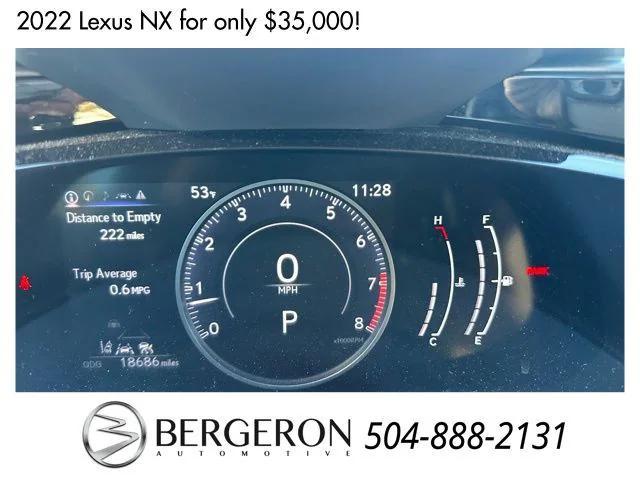 used 2022 Lexus NX 250 car, priced at $35,000