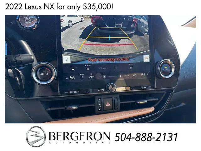 used 2022 Lexus NX 250 car, priced at $35,000