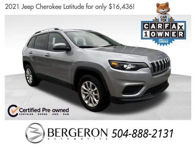 used 2021 Jeep Cherokee car, priced at $16,436