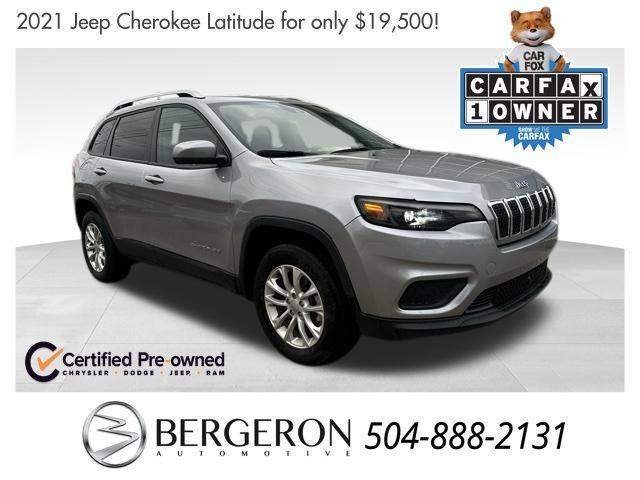 used 2021 Jeep Cherokee car, priced at $19,500