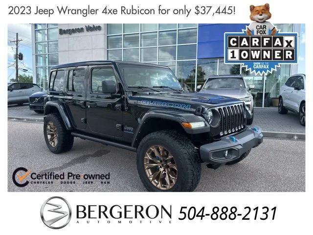 used 2023 Jeep Wrangler 4xe car, priced at $37,445
