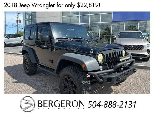 used 2018 Jeep Wrangler JK car, priced at $22,819