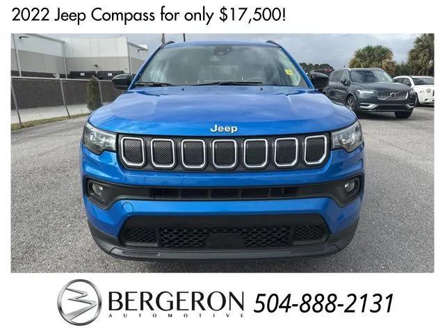 used 2022 Jeep Compass car, priced at $17,500