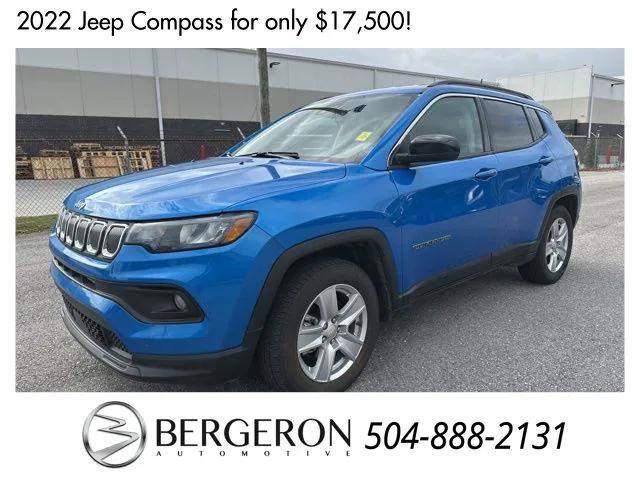 used 2022 Jeep Compass car, priced at $17,500