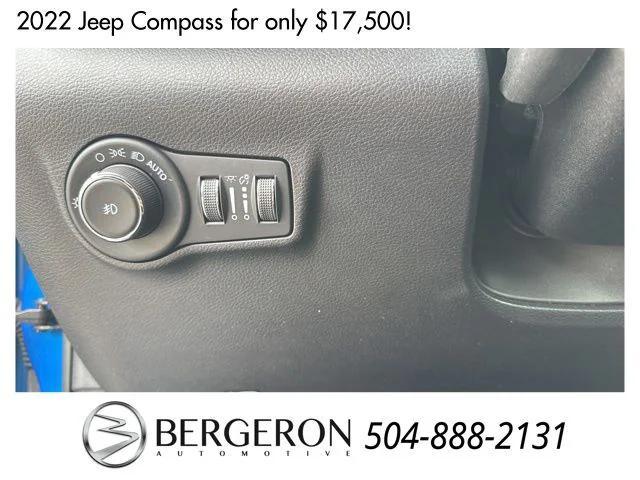 used 2022 Jeep Compass car, priced at $17,500