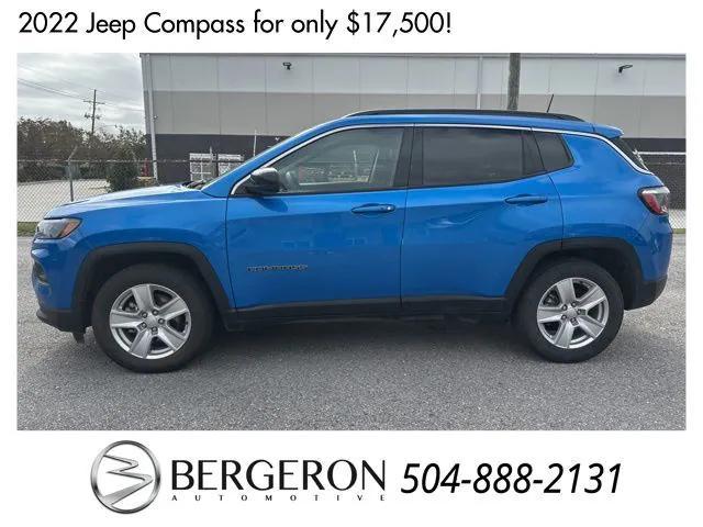 used 2022 Jeep Compass car, priced at $17,500