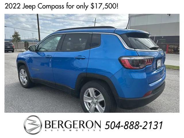 used 2022 Jeep Compass car, priced at $17,500