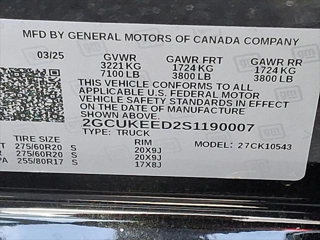 new 2025 Chevrolet Silverado 1500 car, priced at $61,855