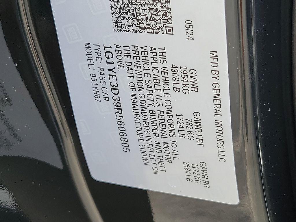 used 2024 Chevrolet Corvette car, priced at $117,999