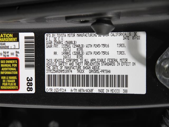used 2022 Toyota Tacoma car, priced at $36,990