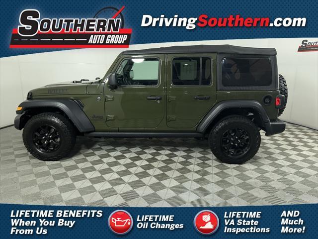 used 2023 Jeep Wrangler car, priced at $29,636