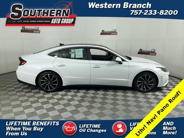 used 2021 Hyundai Sonata car, priced at $22,994