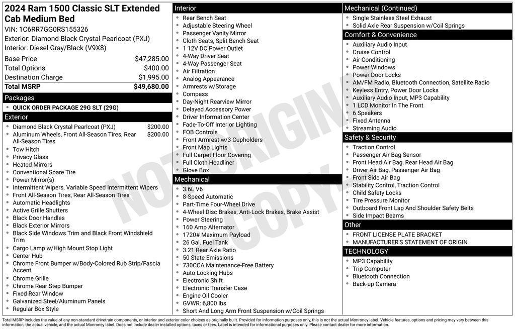 used 2024 Ram 1500 Classic car, priced at $27,488