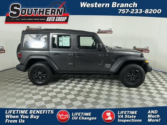 used 2020 Jeep Wrangler Unlimited car, priced at $26,211