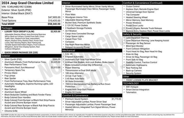 new 2024 Jeep Grand Cherokee car, priced at $60,135