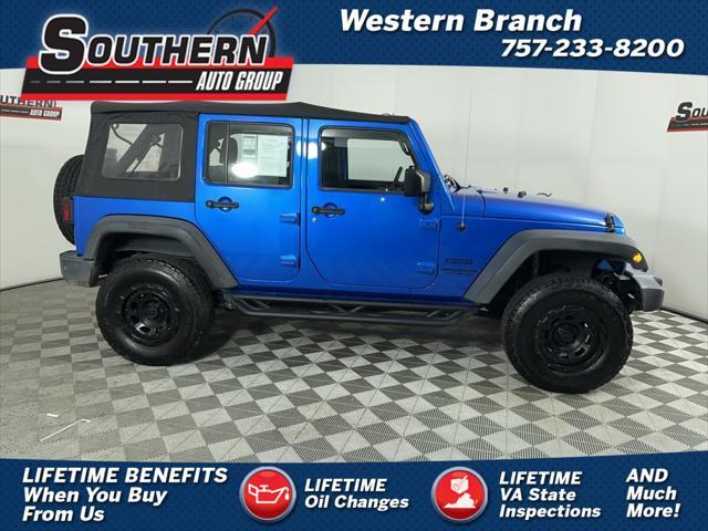 used 2016 Jeep Wrangler Unlimited car, priced at $20,835