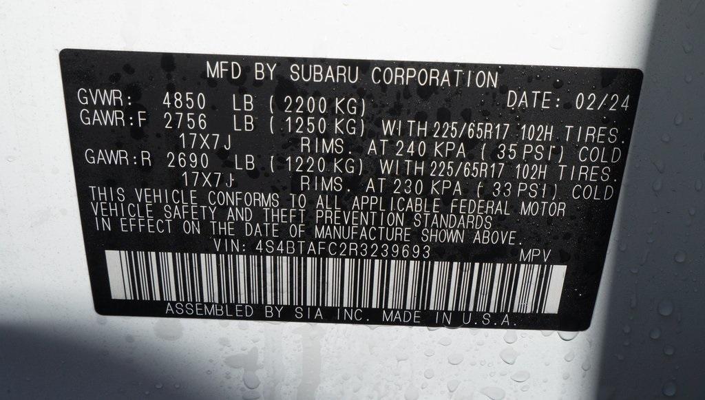new 2024 Subaru Outback car, priced at $34,512