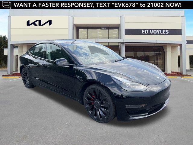 used 2022 Tesla Model 3 car, priced at $29,343