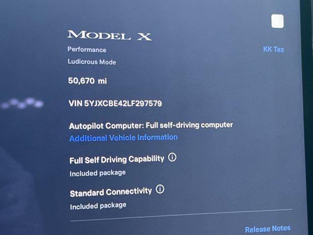 used 2020 Tesla Model X car, priced at $45,993