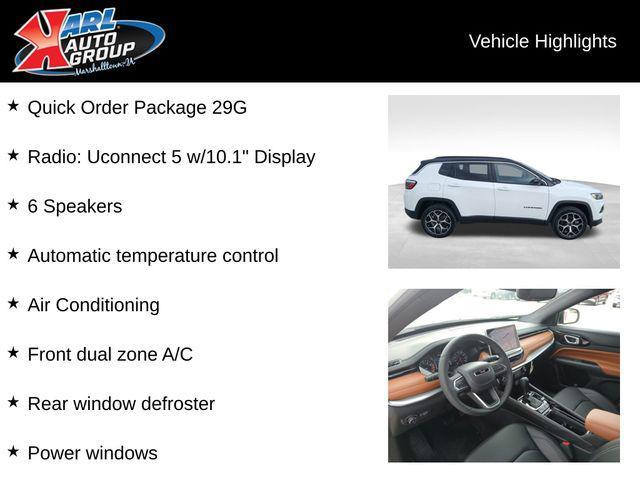 new 2025 Jeep Compass car, priced at $32,081