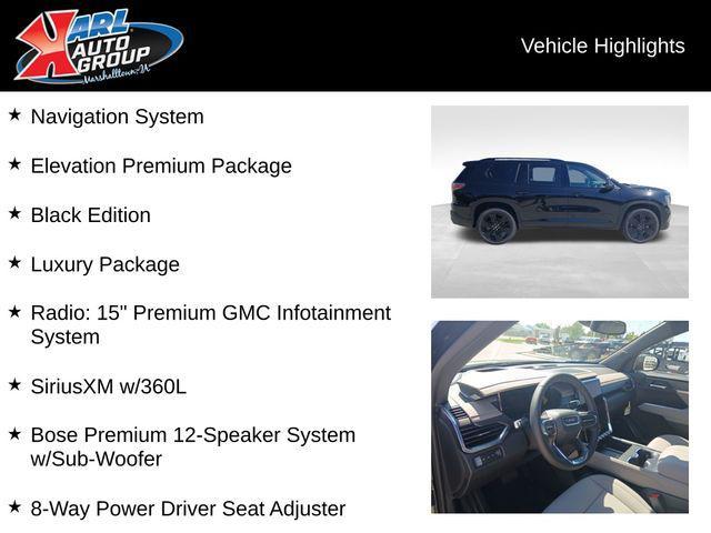 new 2025 GMC Acadia car, priced at $53,825