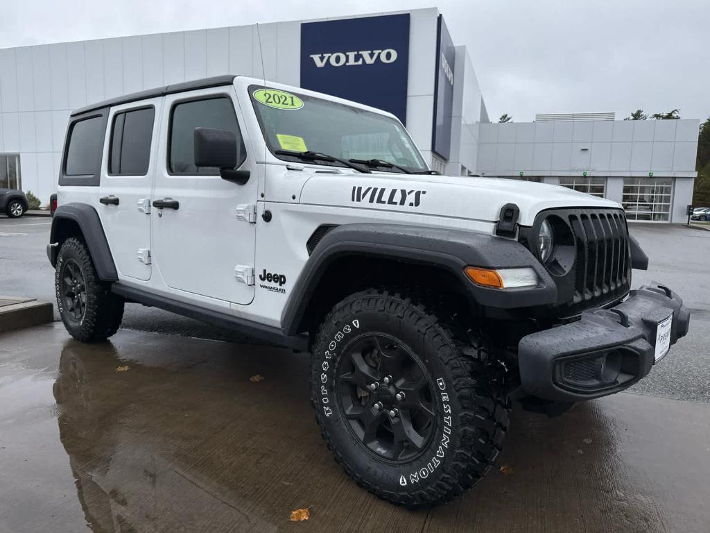 used 2021 Jeep Wrangler Unlimited car, priced at $31,500