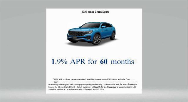 new 2024 Volkswagen Atlas Cross Sport car, priced at $48,280