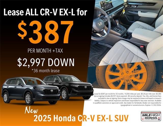 new 2025 Honda CR-V car, priced at $37,850