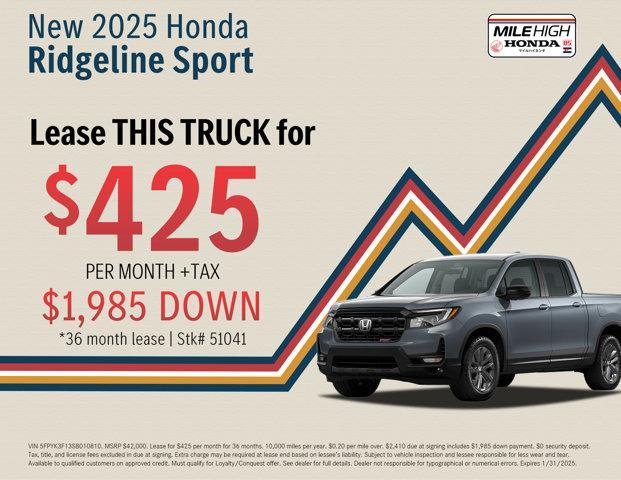 new 2025 Honda Ridgeline car, priced at $42,000