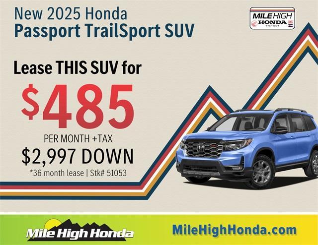 new 2025 Honda Passport car, priced at $46,850