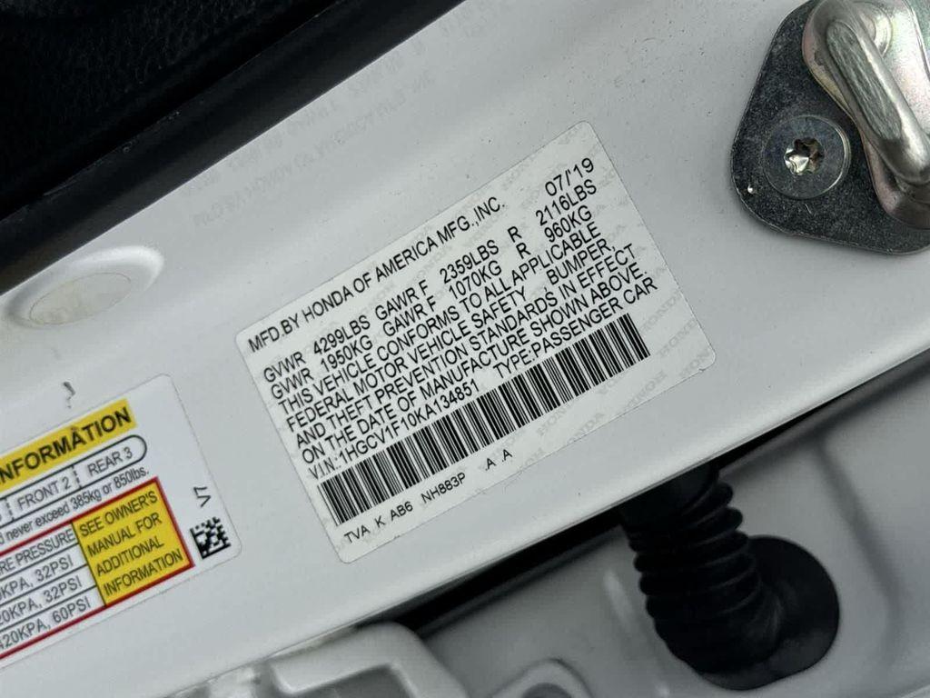 used 2019 Honda Accord car, priced at $21,498