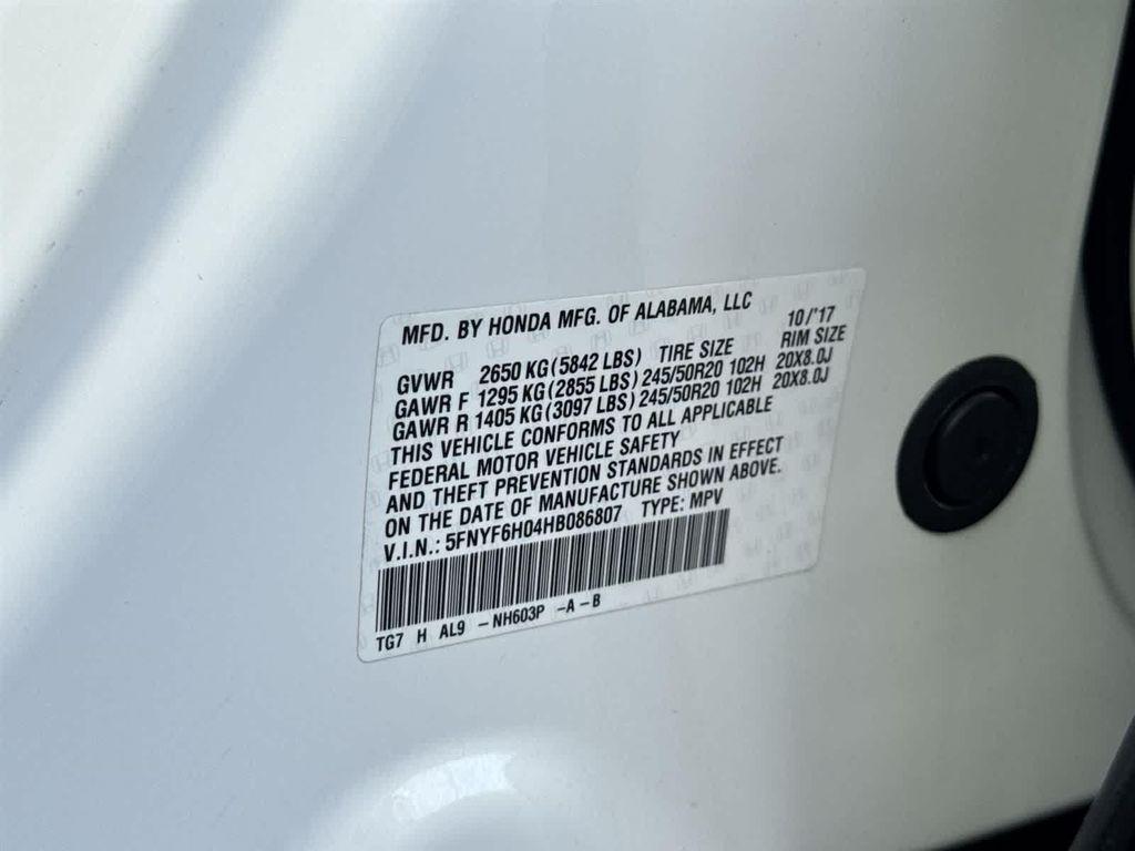 used 2017 Honda Pilot car, priced at $19,479