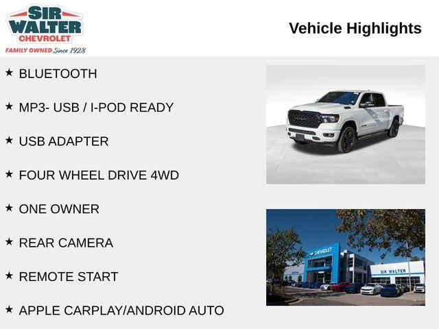 used 2022 Ram 1500 car, priced at $31,999
