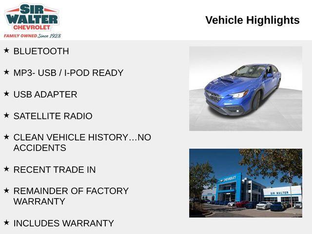used 2022 Subaru WRX car, priced at $28,153