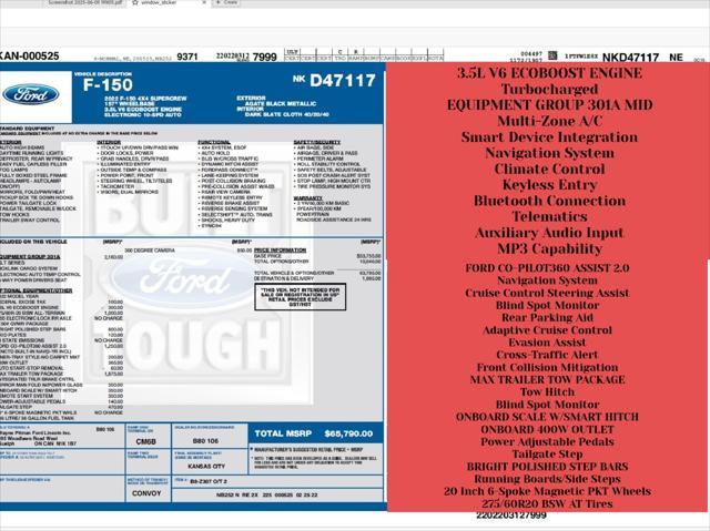 used 2022 Ford F-150 car, priced at $35,495