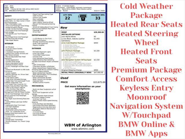 used 2014 BMW 328 car, priced at $9,695