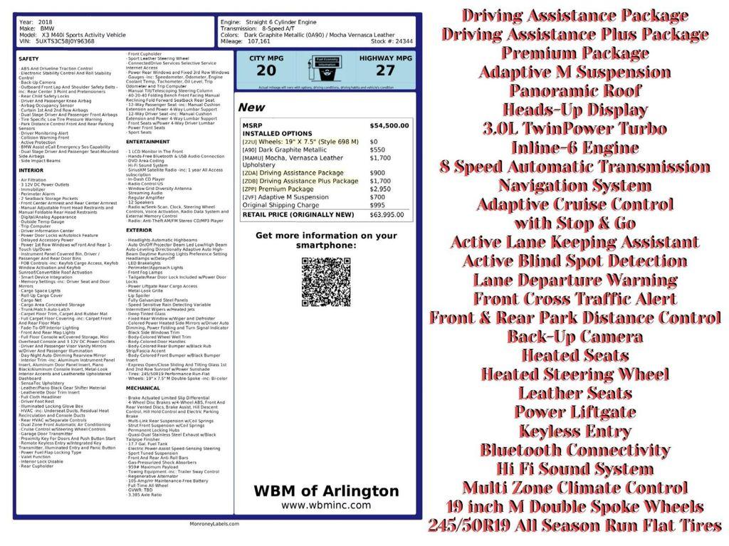 used 2018 BMW X3 car, priced at $19,395