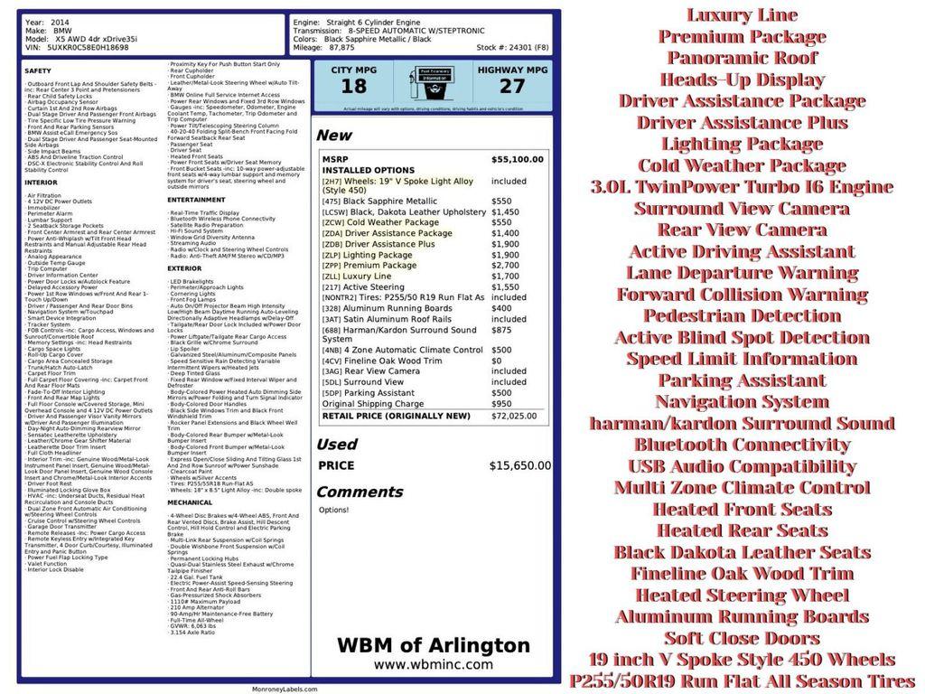 used 2014 BMW X5 car, priced at $13,795