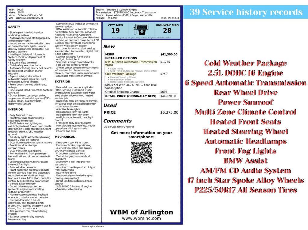 used 2005 BMW 525 car, priced at $3,995