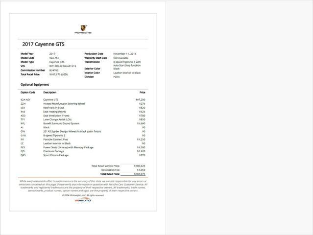 used 2017 Porsche Cayenne car, priced at $25,995