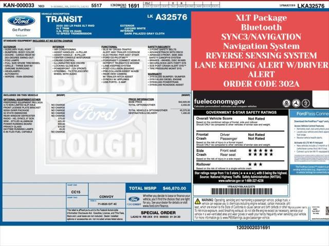 used 2020 Ford Transit-350 car, priced at $28,495