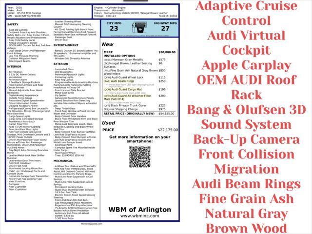 used 2018 Audi Q5 car, priced at $16,495