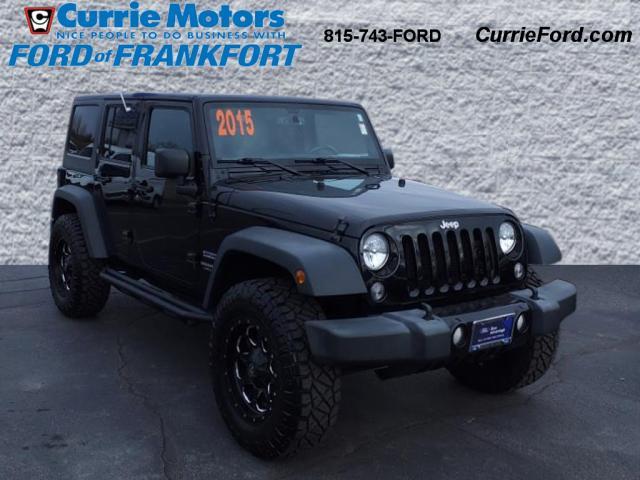 used 2015 Jeep Wrangler Unlimited car, priced at $19,525