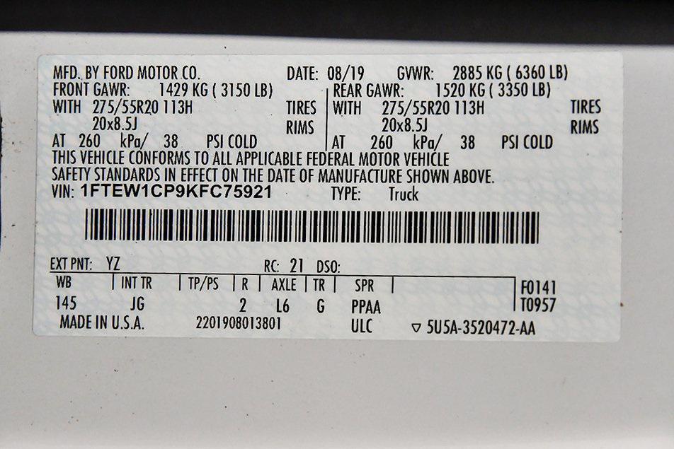 used 2019 Ford F-150 car, priced at $28,726