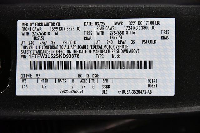 new 2025 Ford F-150 car, priced at $57,058