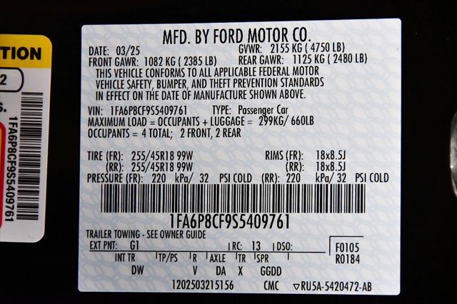 new 2025 Ford Mustang car, priced at $46,546