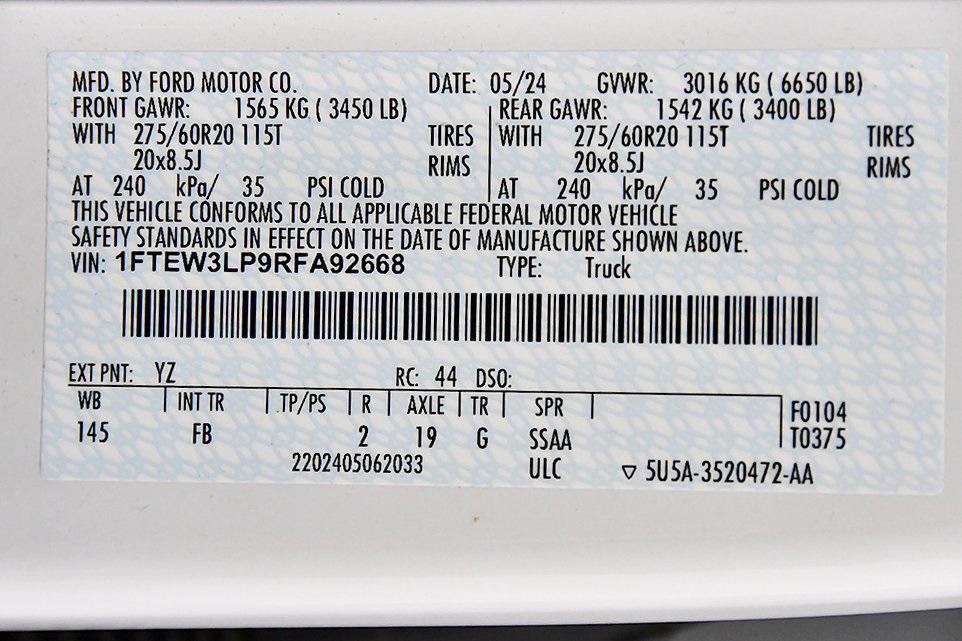 used 2024 Ford F-150 car, priced at $46,996
