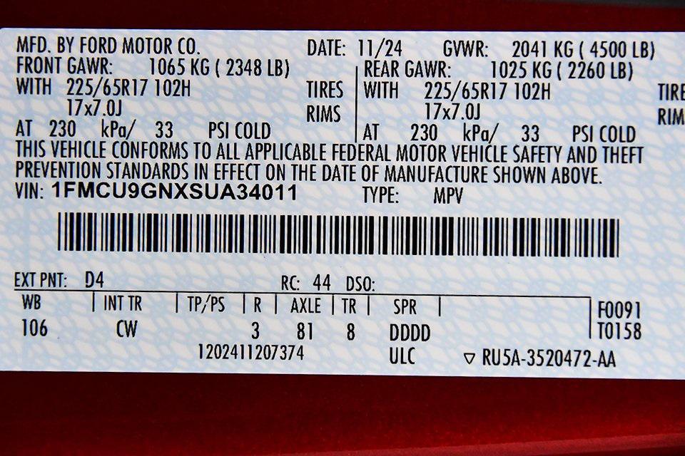 new 2025 Ford Escape car, priced at $29,621